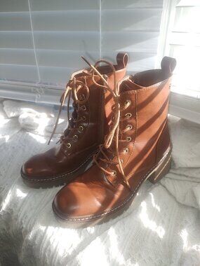 XTI Brown Leather Boots Size EU 38